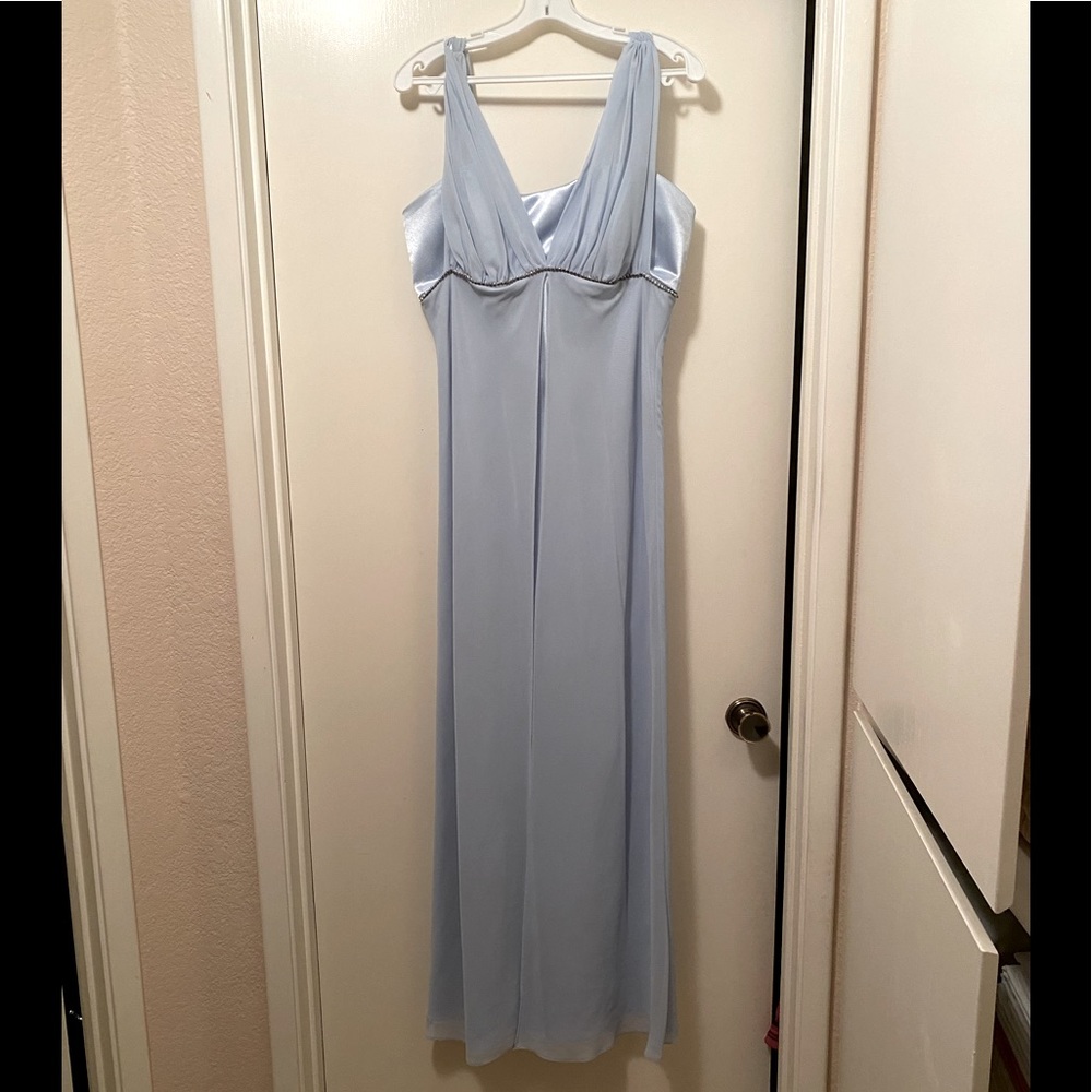 Light blue evening gown